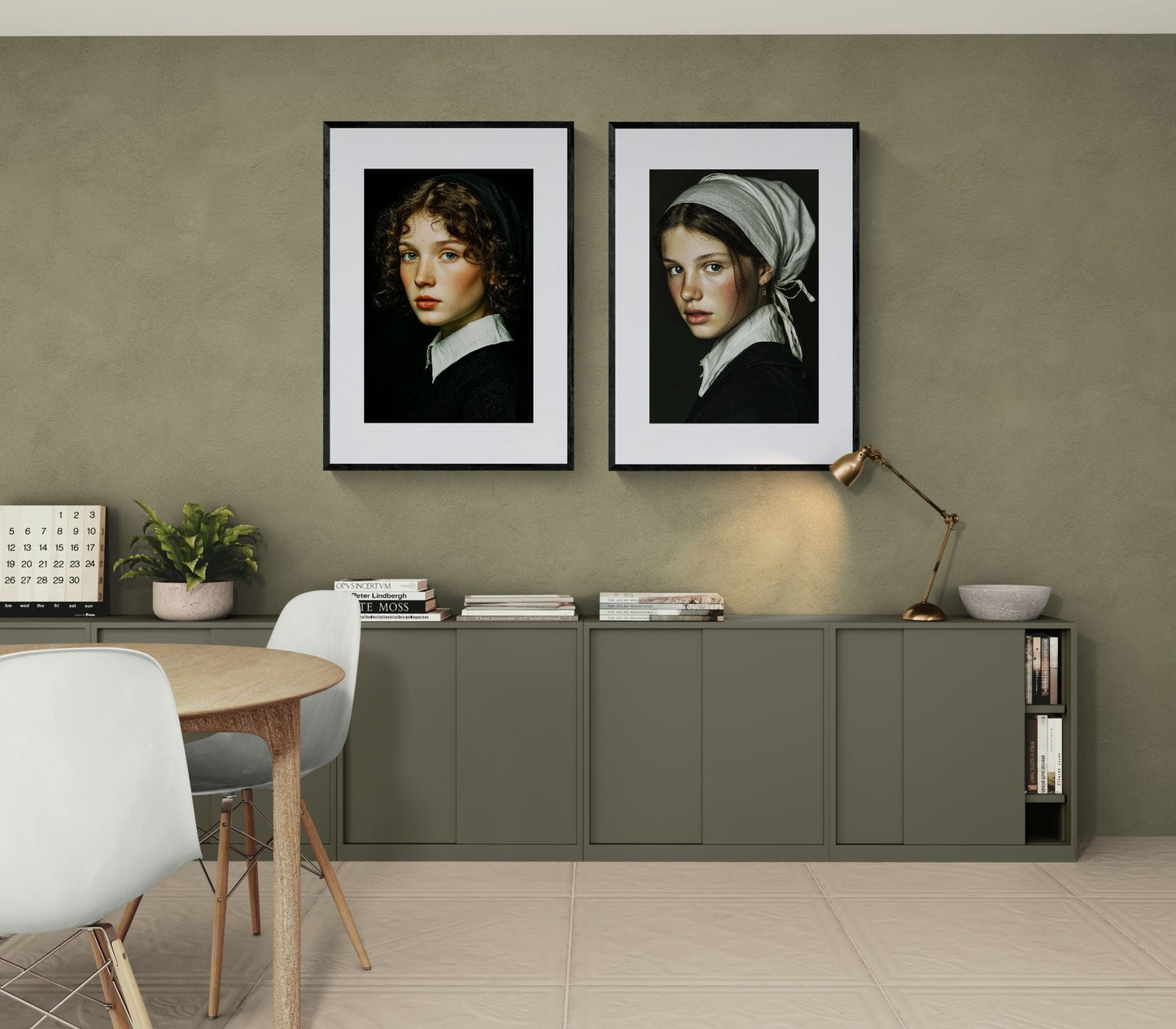 Eyes That Hold Photorealistic Matte Paper Poster - Old Master Style