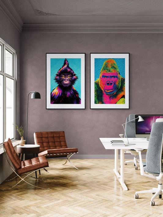 Eyes That Hold Ground Pop-Art Matte Paper Poster - Warhol Style