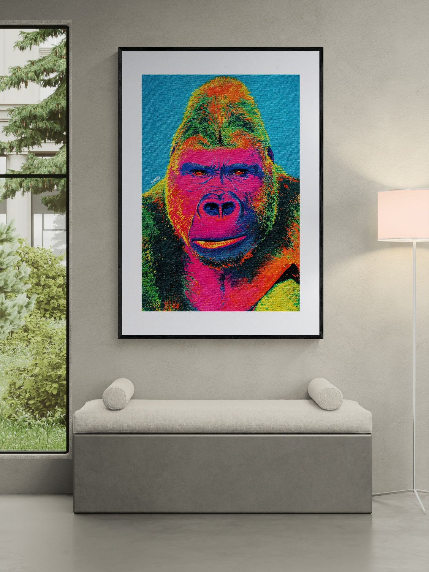 Eyes That Hold Ground Pop-Art Matte Paper Poster - Warhol Style