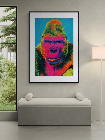 Eyes That Hold Ground Pop-Art Matte Paper Poster - Warhol Style