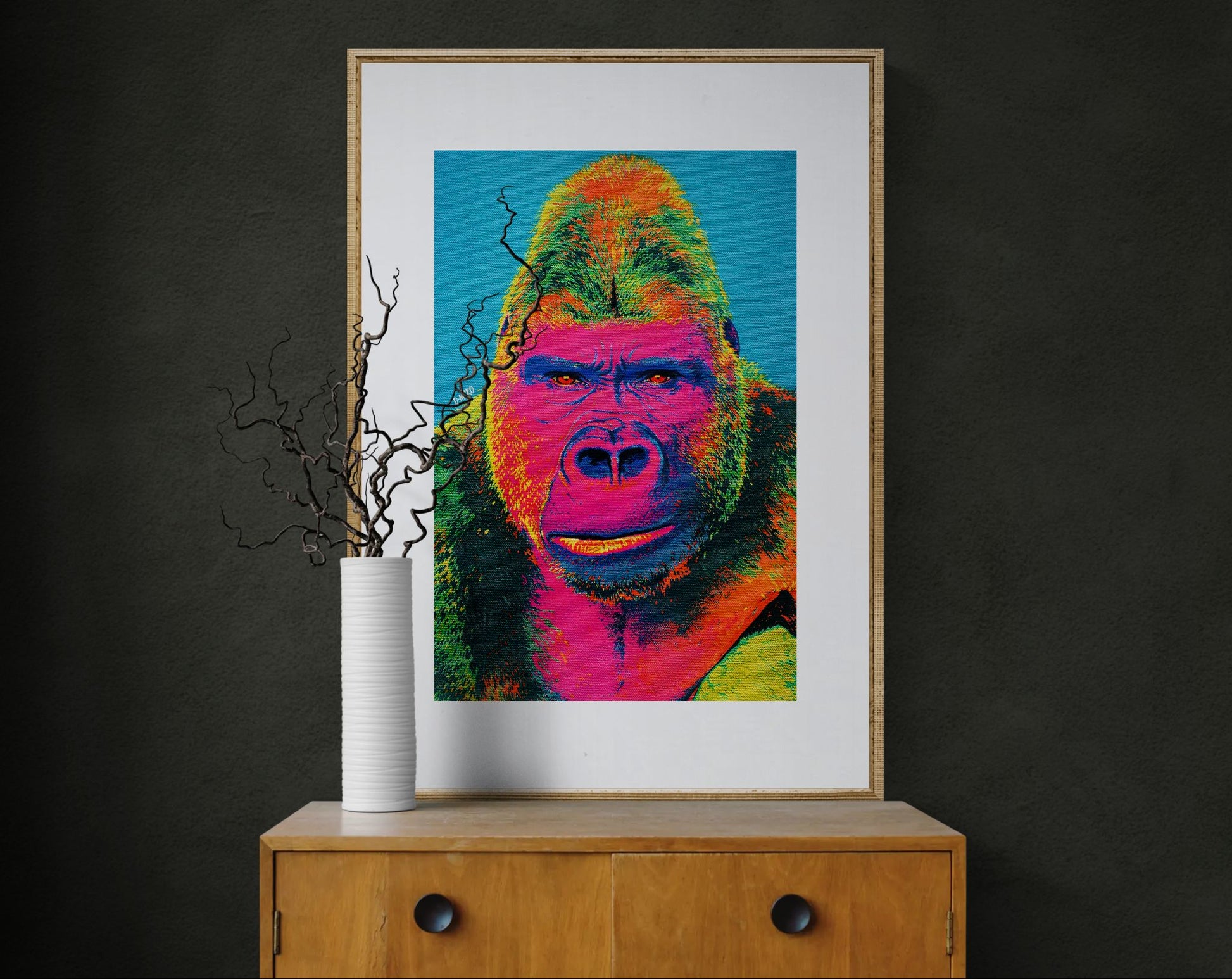 Eyes That Hold Ground Pop-Art Matte Paper Poster - Warhol Style