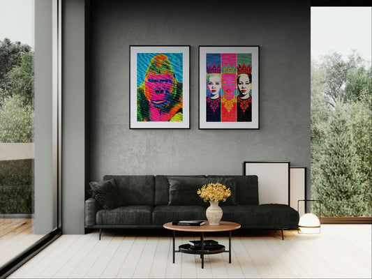 Eyes That Hold Ground Pop-Art Matte Paper Poster - Warhol Style