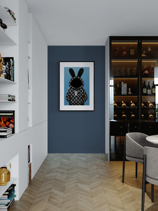 Faceless Luxury Logo-Inspired Matte Paper Poster - Pop Art Style