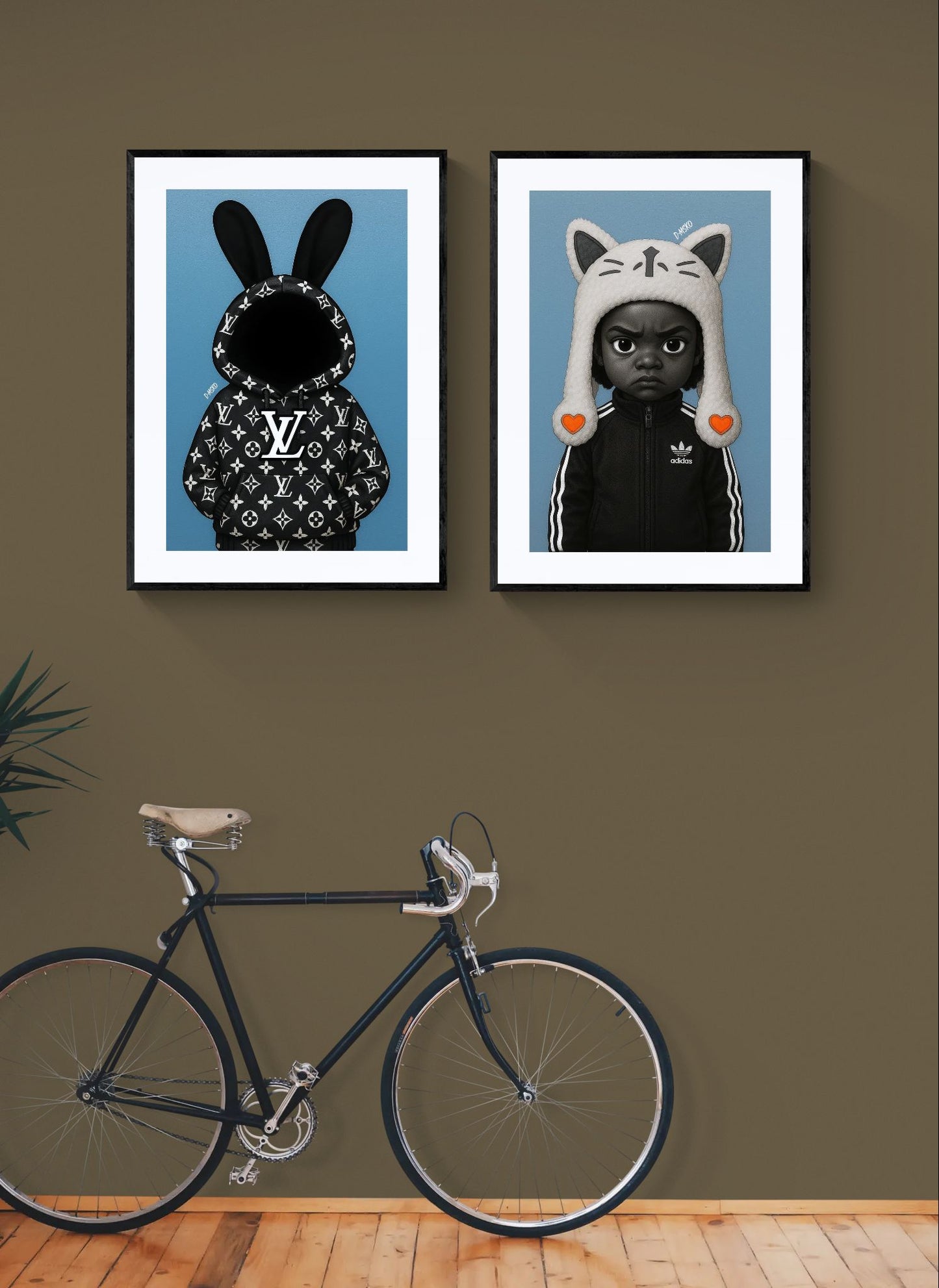 Faceless Luxury Logo-Inspired Matte Paper Poster - Pop Art Style