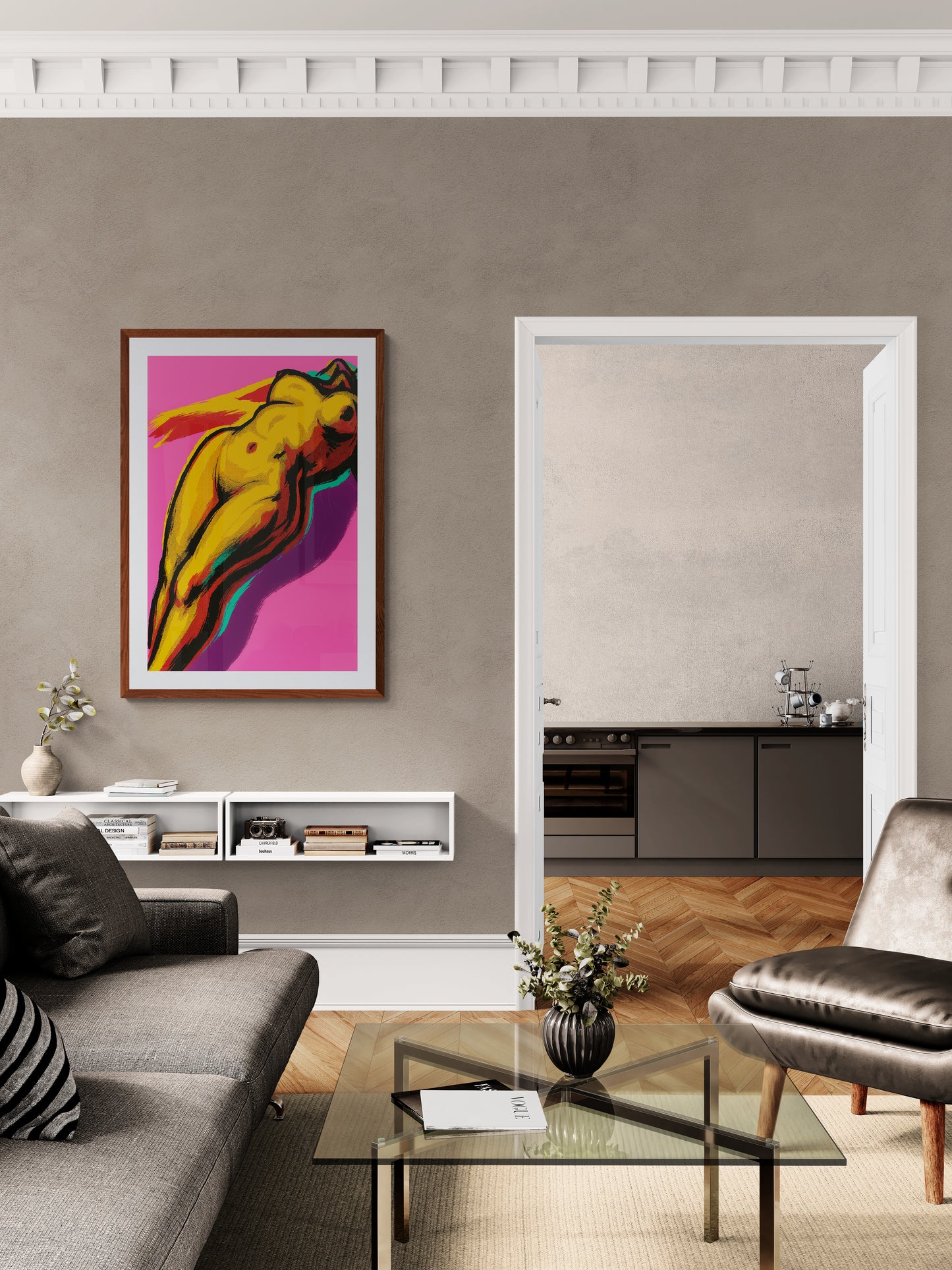 Feminine Glow Comic-Style Matte Paper Poster - Lichtenstein Style