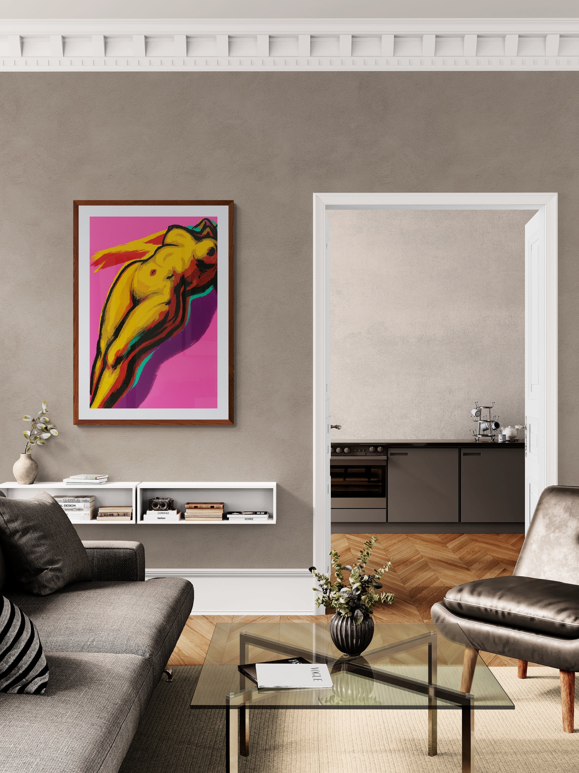 Feminine Glow Comic-Style Matte Paper Poster - Lichtenstein Style