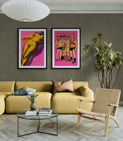 Feminine Glow Comic-Style Matte Paper Poster - Lichtenstein Style