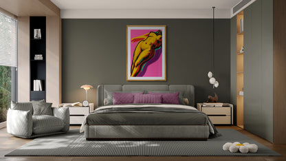 Feminine Glow Comic-Style Matte Paper Poster - Lichtenstein Style