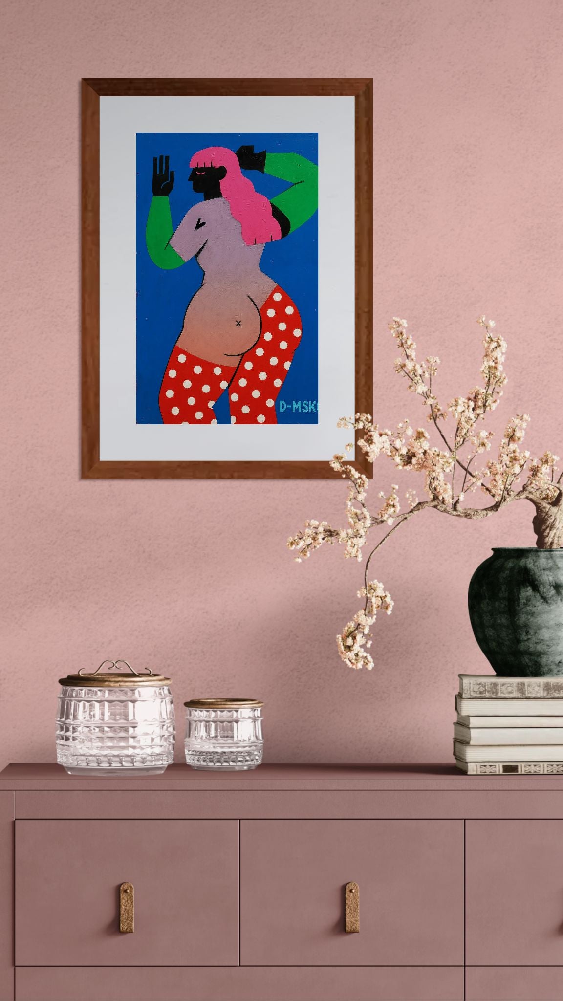 Femme Flow Bold-Graphic Matte Poster - Pop Art Print