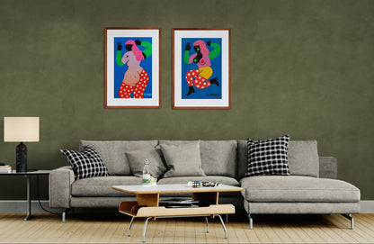Femme Flow Bold-Graphic Matte Poster - Pop Art Print