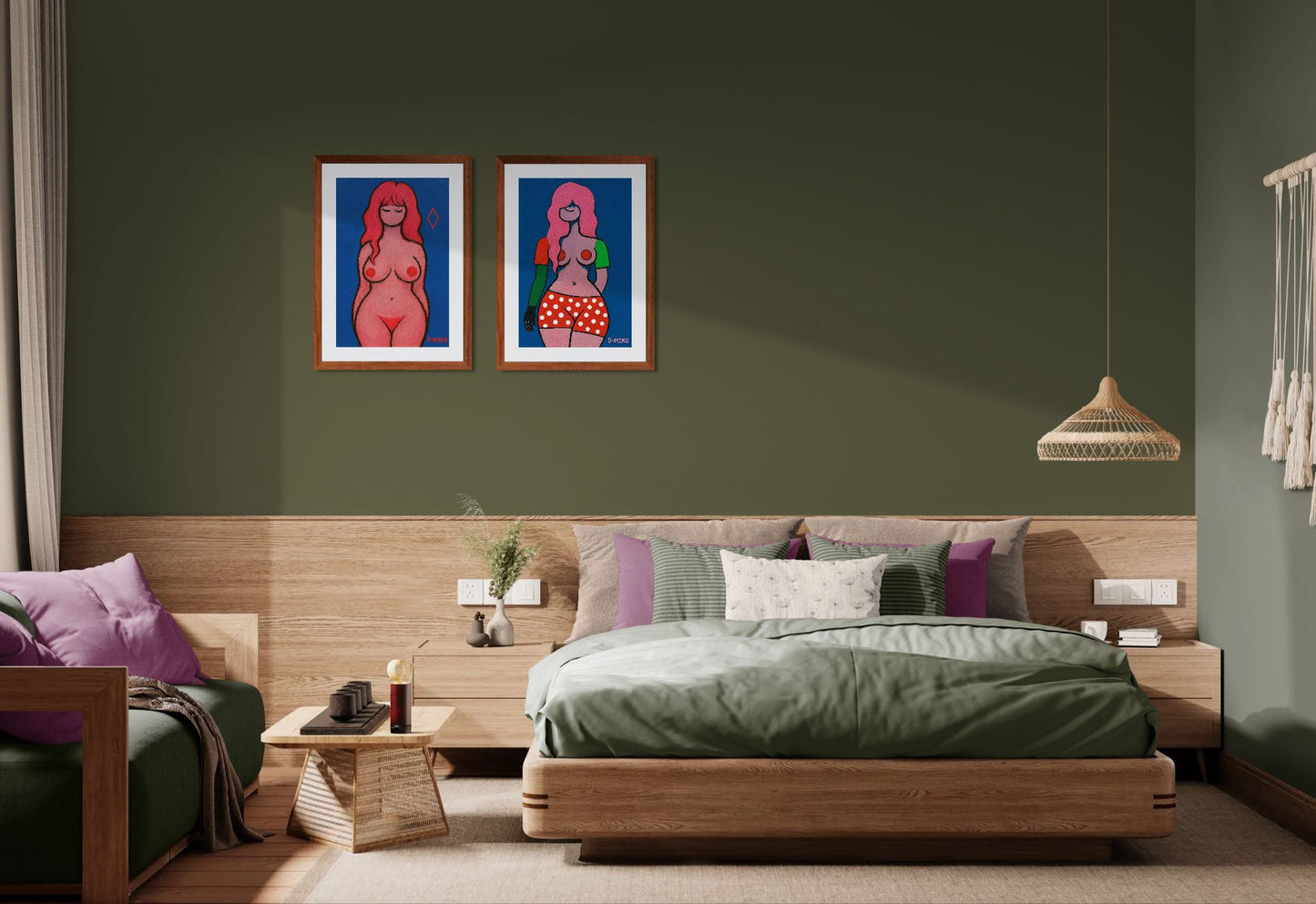 Femme Form Pop-Figurative Matte Paper Poster - Minimalist Style