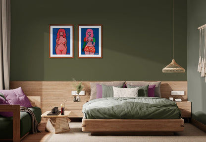Femme Form Pop-Figurative Matte Paper Poster - Minimalist Style