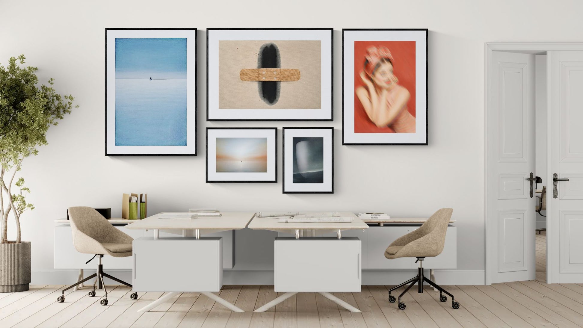 Nearly Solid Color-Field Poster on Matte Paper - Minimalist Style