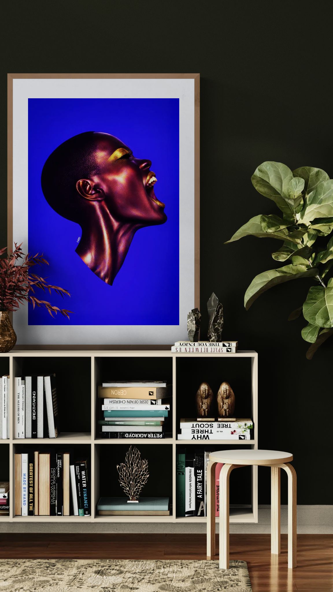 Frequency of Power High-Contrast Matte Paper Poster - Afrofuturist