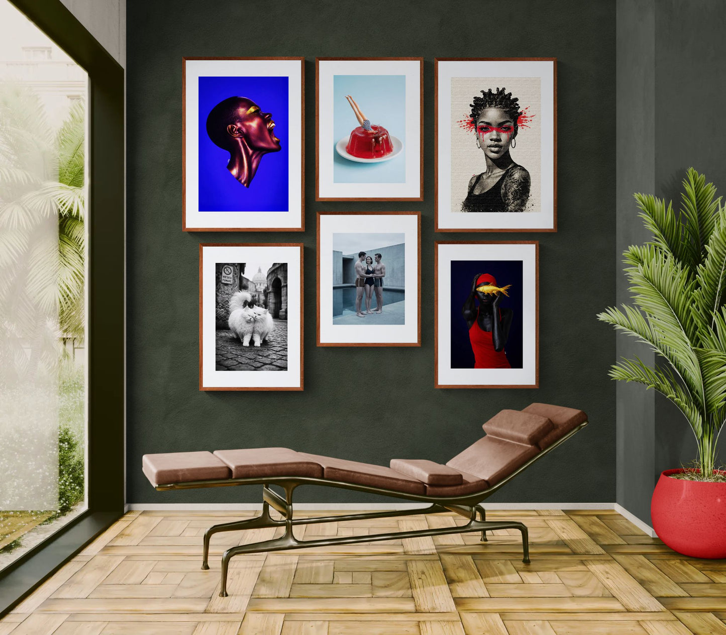 Frequency of Power High-Contrast Matte Paper Poster - Afrofuturist
