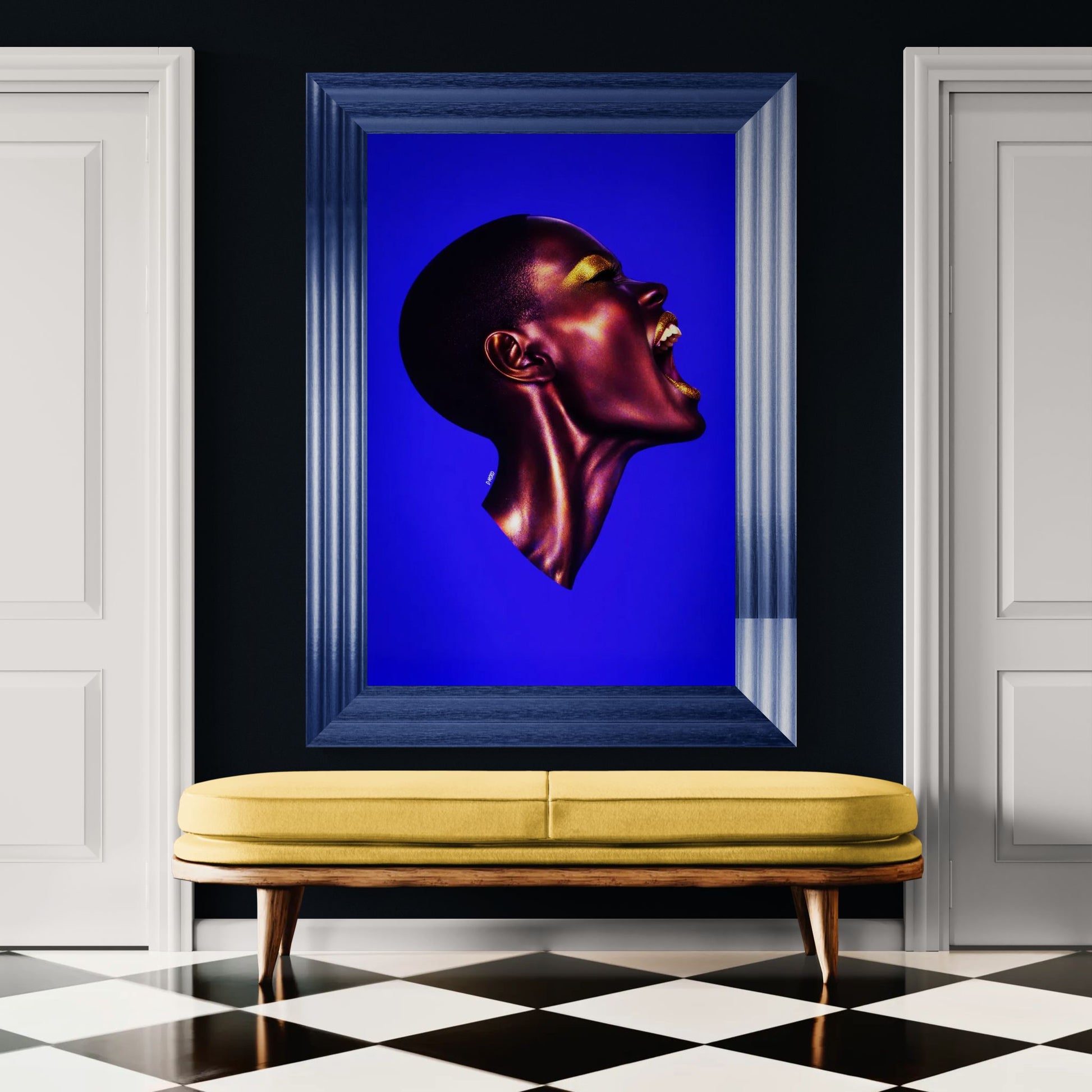 Frequency of Power High-Contrast Matte Paper Poster - Afrofuturist