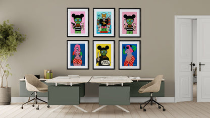 Masked Rebel Graffiti Poster on Matte Paper - Pop Art