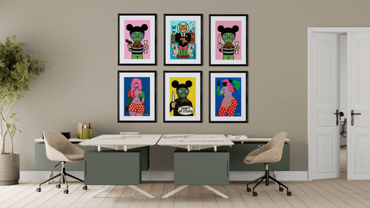Masked Rebel Graffiti Poster on Matte Paper - Pop Art