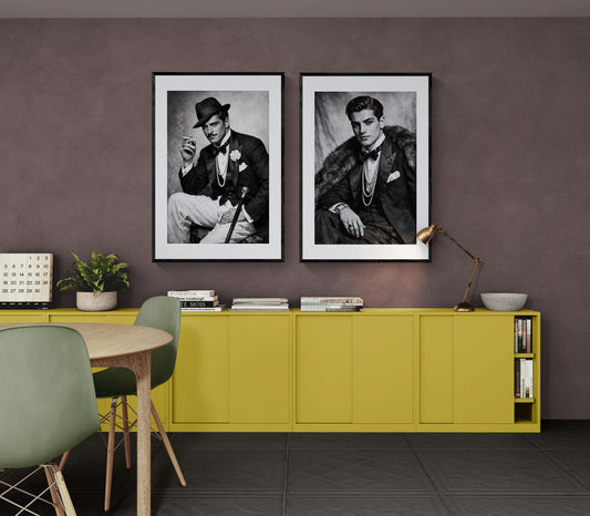 Gentleman of the Night Matte Paper Poster - Noir Aesthetics