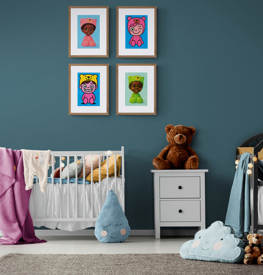 Pure Joy Cartoon-Inspired Matte Paper Poster - Damsko Art