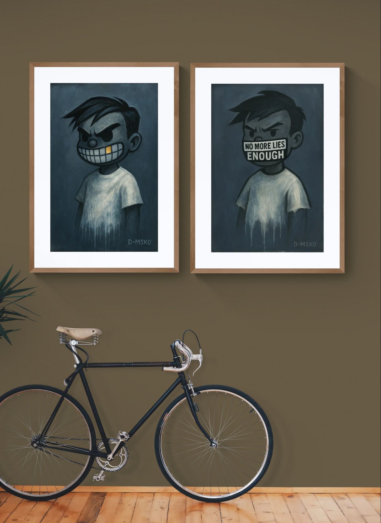Golden Tooth Lowbrow-Comic Matte Paper Poster - Pop Art