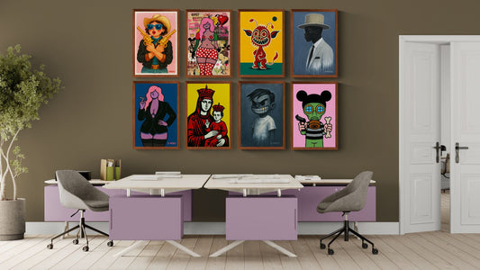 Golden Tooth Lowbrow-Comic Matte Paper Poster - Pop Art