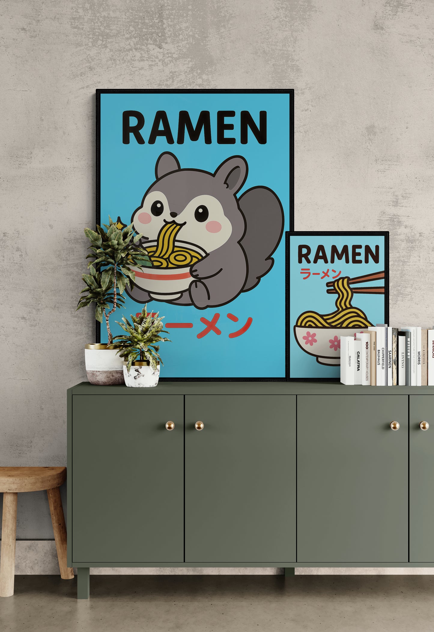 Delightful Ramen Bowl Kawaii Matte Paper Poster - Anime Style