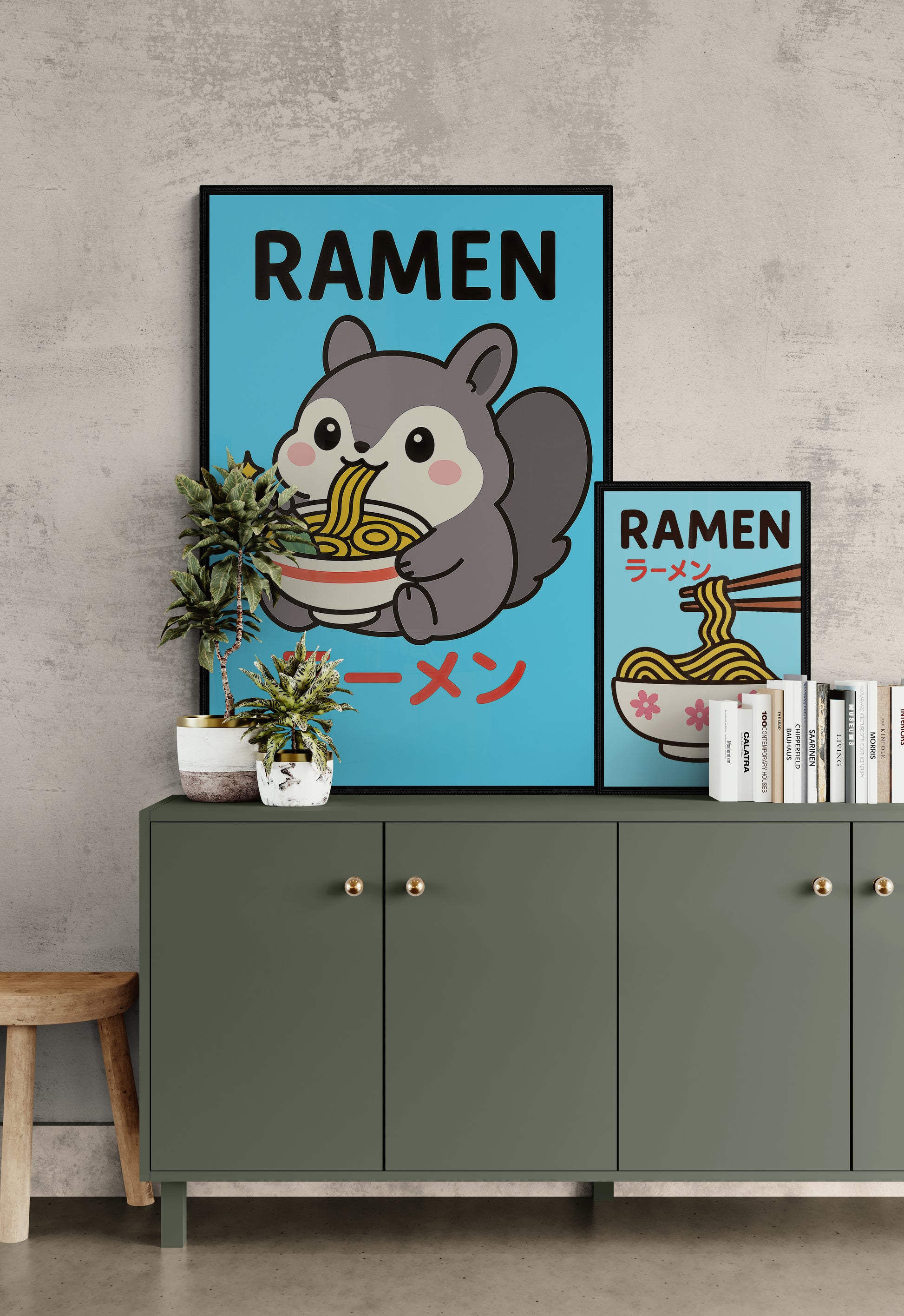 Delightful Ramen Bowl Kawaii Matte Paper Poster - Anime Style