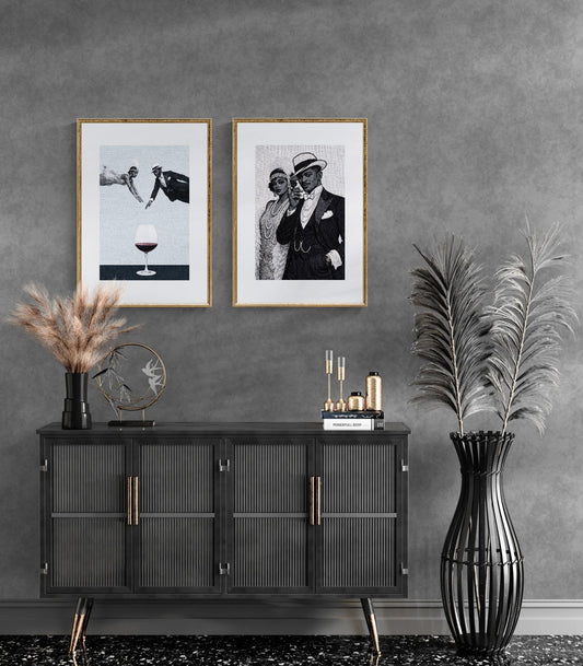 Harlem Poise Art-Deco Matte Paper Poster, Jazz Age Style
