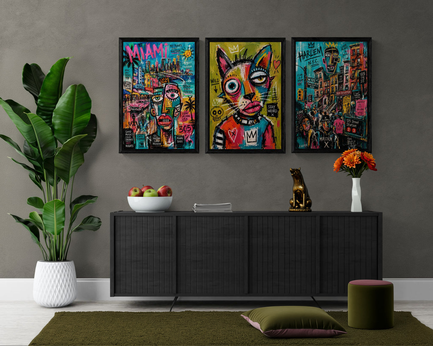 Harlem Rhythm 125 Street-Art Matte Paper Poster - Pop Art Style