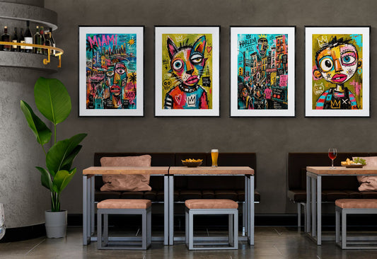 Miami Rhythm 305 Museum-Quality Street-Art Matte Paper Poster
