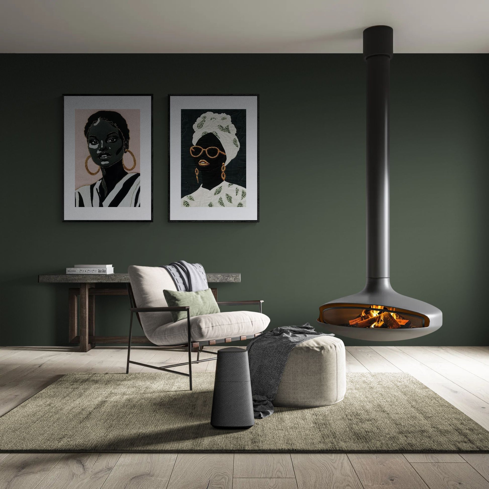 Her Presence Afrocentric Matte Paper Poster - Pop Art Design