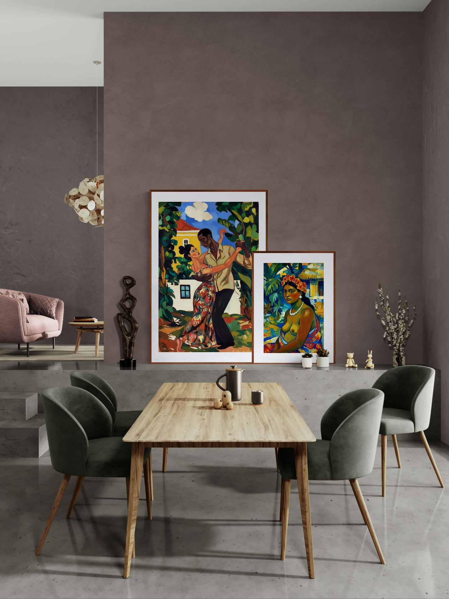 Heat in Motion Matte Paper Poster - Fauvist Style