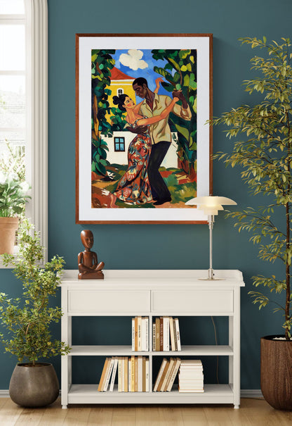 Heat in Motion Matte Paper Poster - Fauvist Style