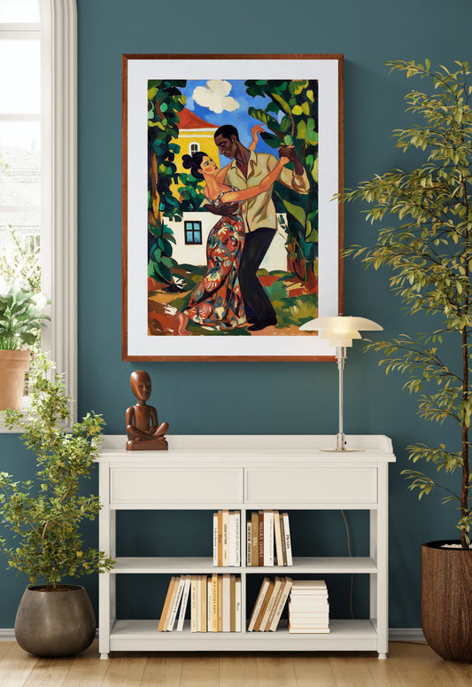 Heat in Motion Matte Paper Poster - Fauvist Style