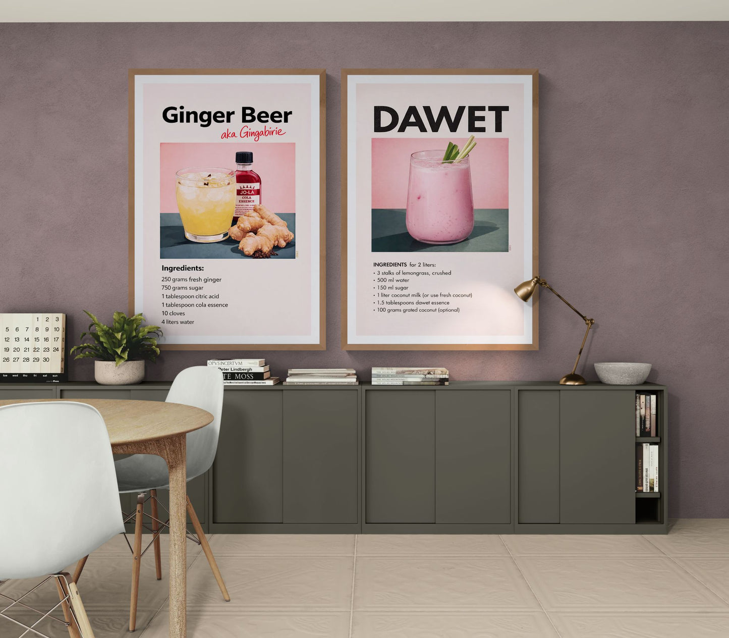 Heat of Home Pop-Art Matte Paper Poster - Mid-Century Style