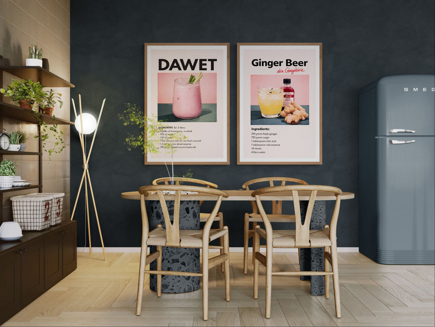 Heat of Home Pop-Art Matte Paper Poster - Mid-Century Style