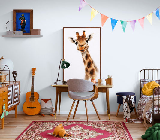 Hello There Watercolor-Realism Nursery-Friendly Matte Paper Poster