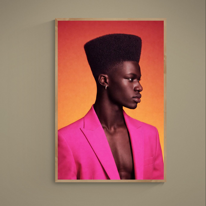 High Top Elegance Pop-Art Afrocentrische poster