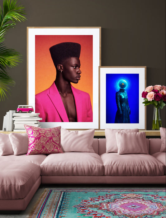 High Top Elegance Pop-Art Afrocentrado Poster Mate