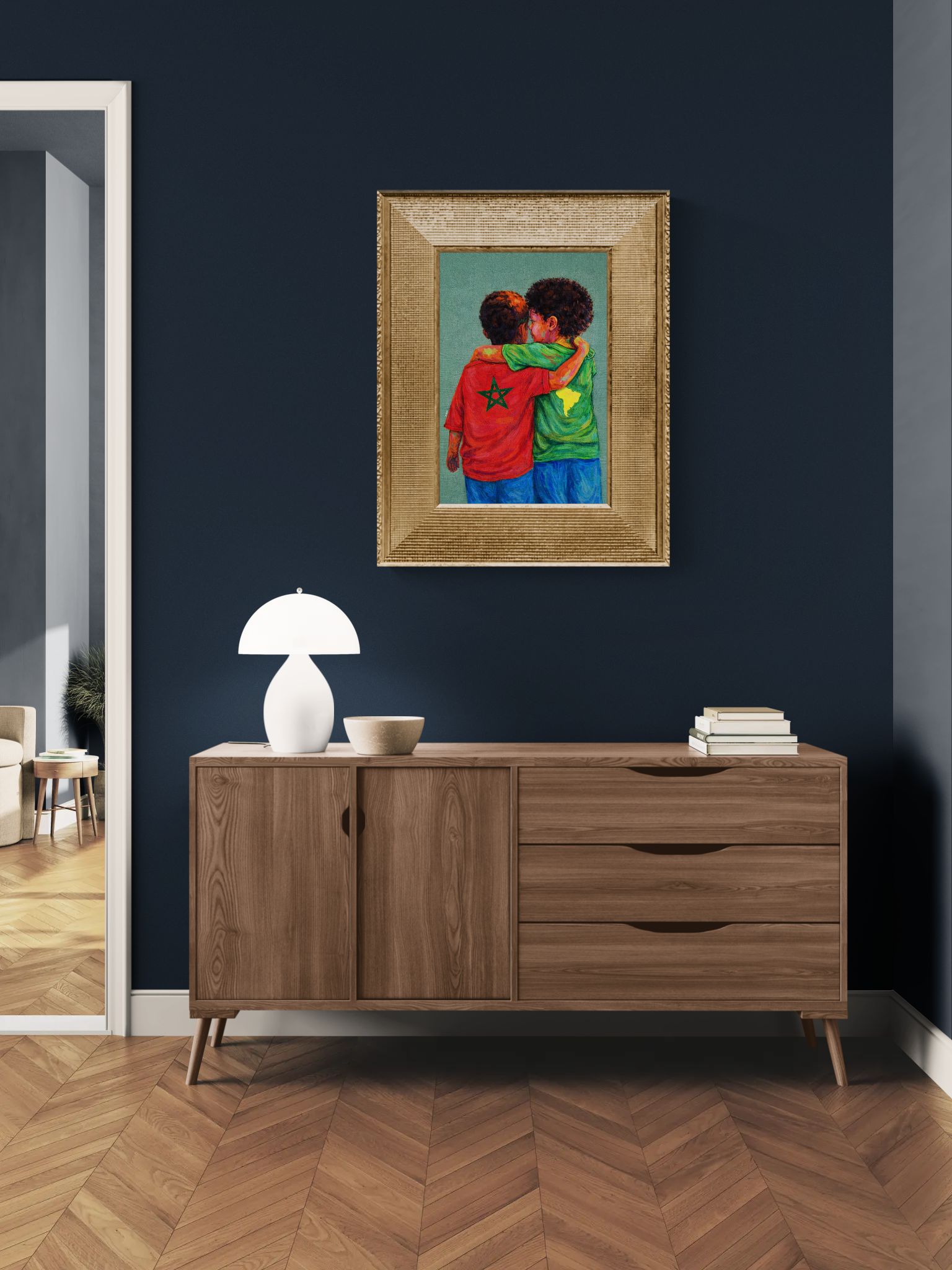 Holding Through Difference Matte Poster - Contemporary Expressionism