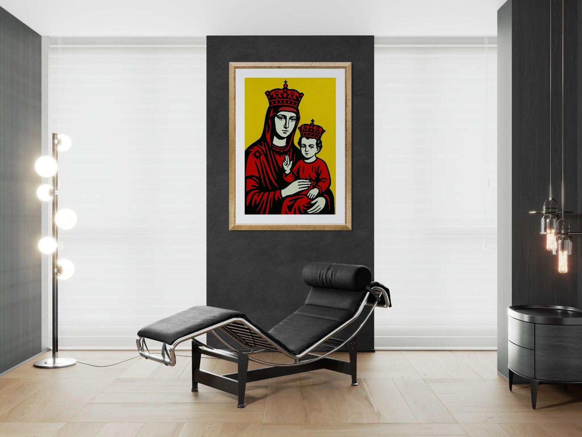 Holy Red Matte Paper Poster - Pop Art Style