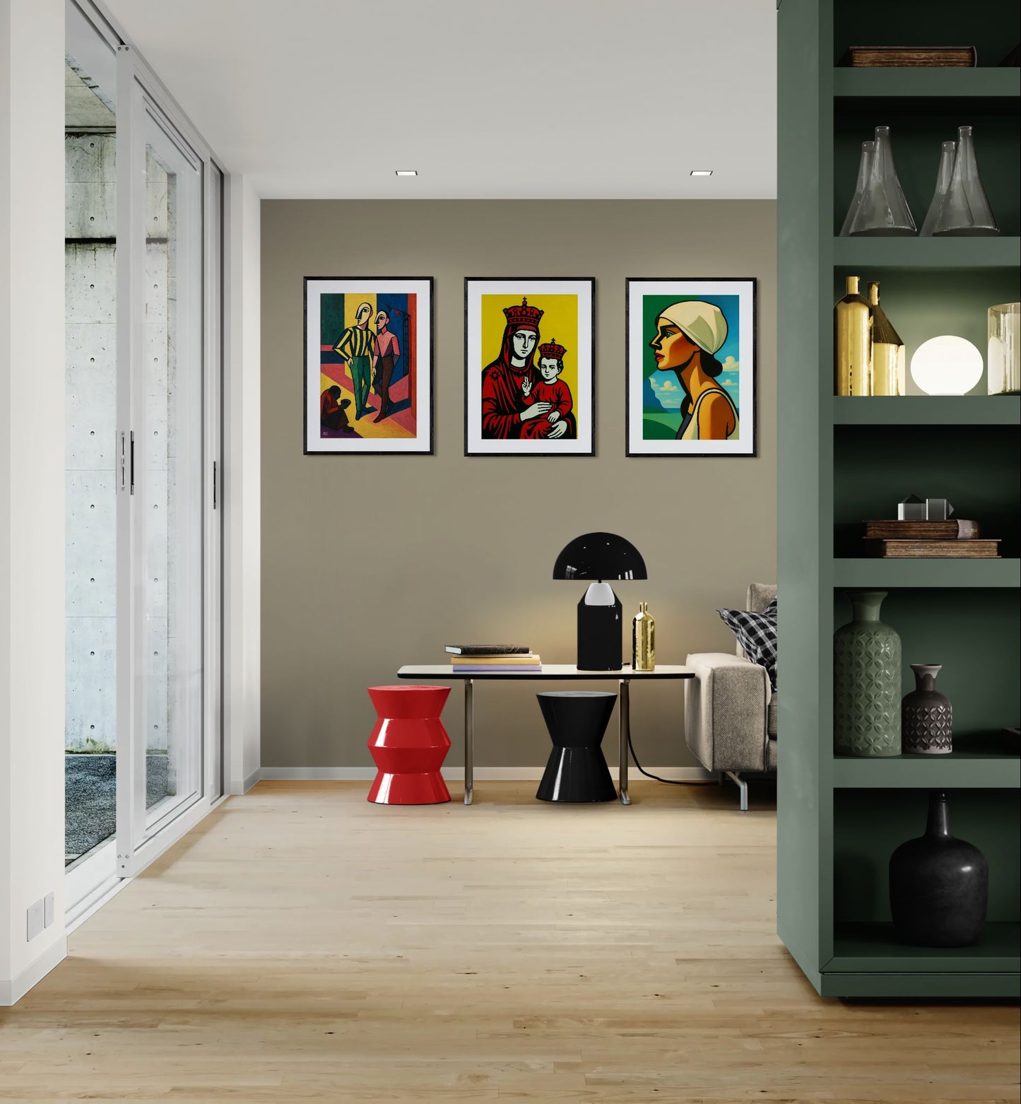 Holy Red Matte Paper Poster - Pop Art Style