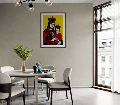 Holy Red Matte Paper Poster - Pop Art Style