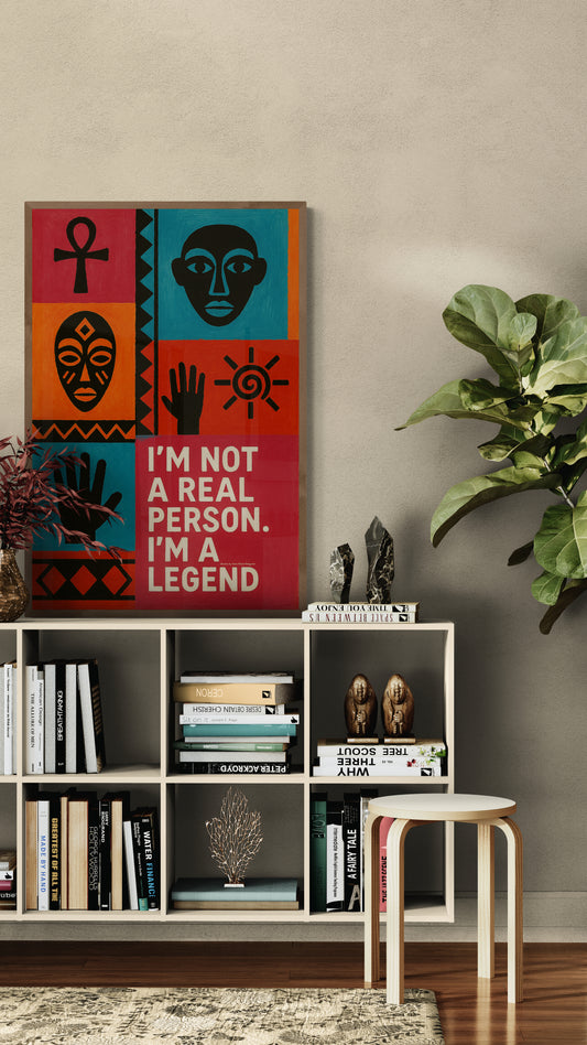 I Am Legend Afrocentric Matte Paper Poster - Pop Art