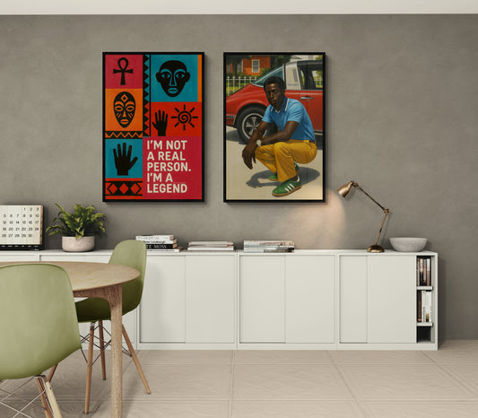 I Am Legend Afrocentric Matte Paper Poster - Pop Art