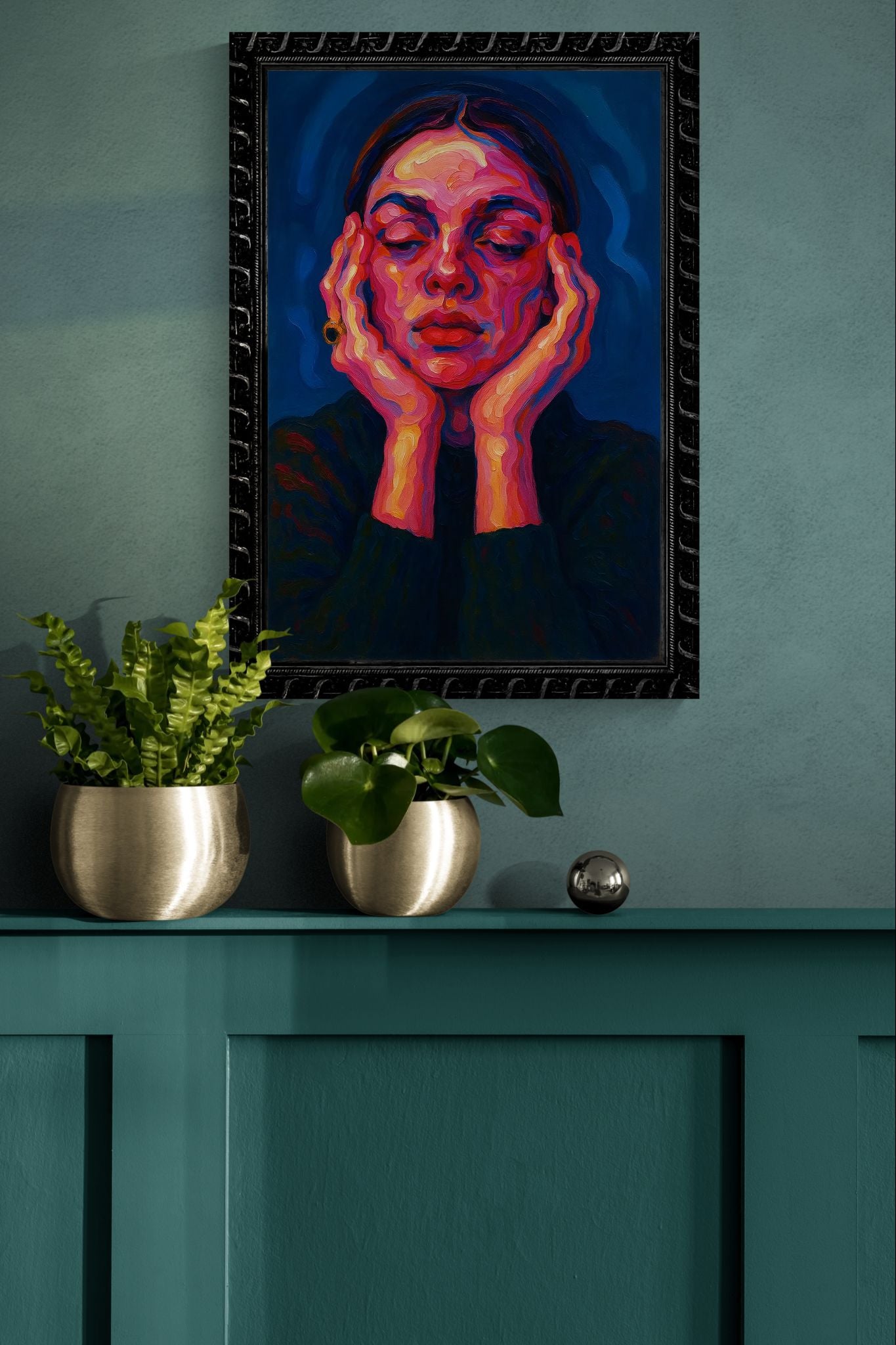 Inner Glow Bold-Color Matte Paper Poster - Fauvist Style