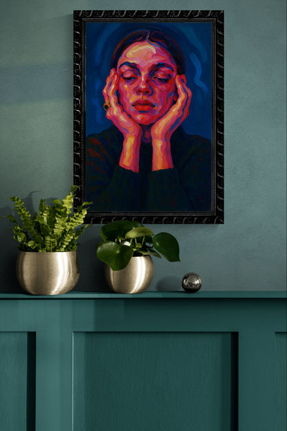 Inner Glow Bold-Color Matte Paper Poster - Fauvist Style