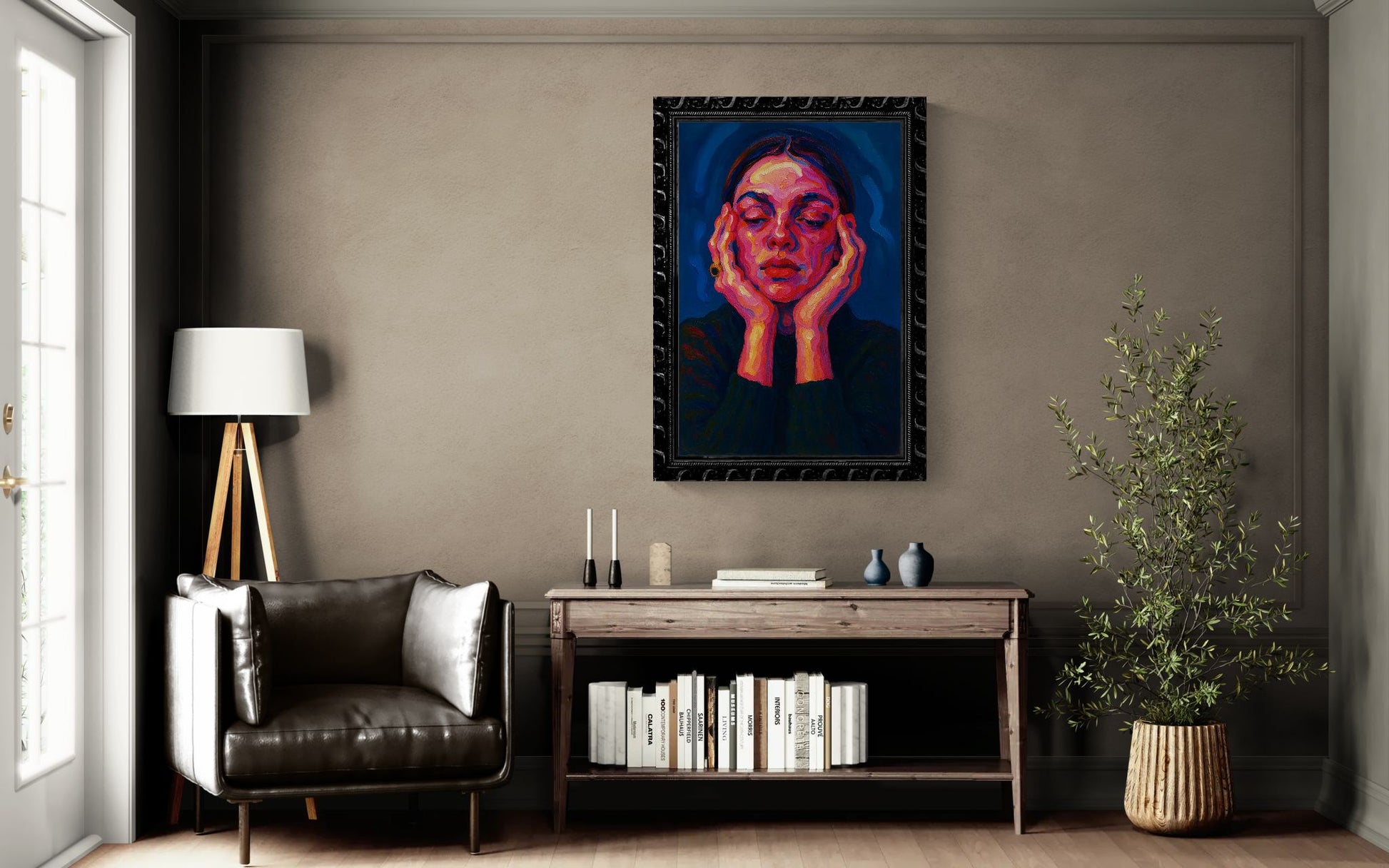 Inner Glow Bold-Color Matte Paper Poster - Fauvist Style
