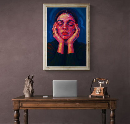 Inner Glow Bold-Color Matte Paper Poster - Fauvist Style
